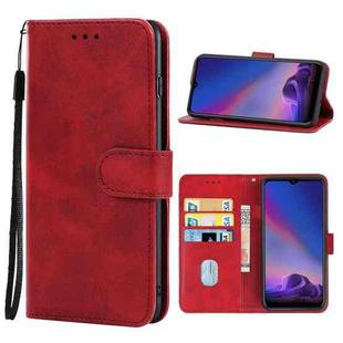 Leather Phone Case For Tecno Camon 12(Red)