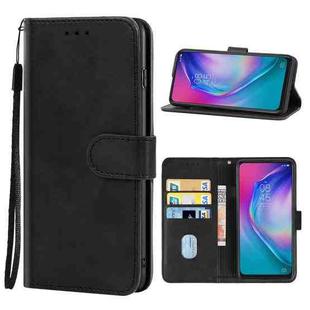 Leather Phone Case For Tecno Camon 15 Pro(Black)