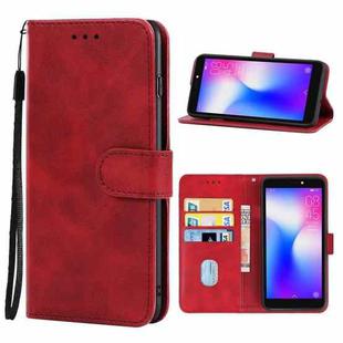 Leather Phone Case For Tecno Pop 2 F(Red)