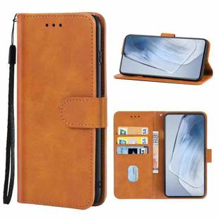 Leather Phone Case For vivo iQOO 7 India(Brown)