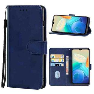 Leather Phone Case For vivo Y76 5G(Blue)