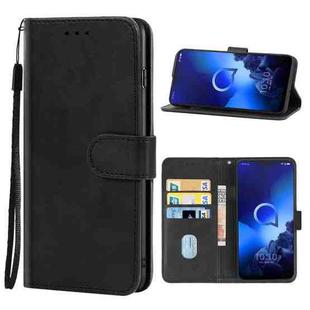 Leather Phone Case For Alcatel 3x 2019(Black)
