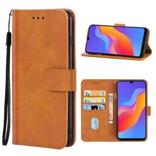 Leather Phone Case For Honor 8A Pro(Brown)