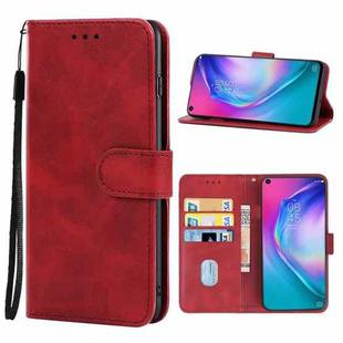 Leather Phone Case For Tecno Pouvoir 4(Red)