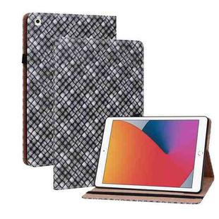 Color Weave Smart Leather Tablet Case For iPad 10.2 2019/Air 2019/10.5/10.2 2020/2021(Black)
