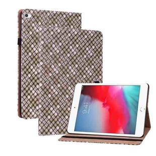 Color Weave Smart Leather Tablet Case For iPad mini 5 / 4 / 3 / 2 / 1(Brown)