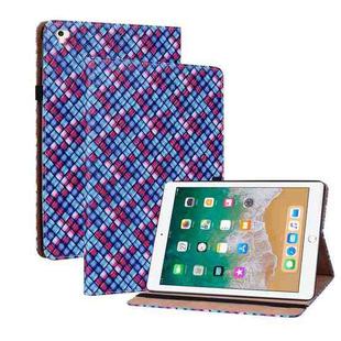 Color Weave Smart Leather Tablet Case For iPad Pro 9.7 2018 / 2017(Blue)