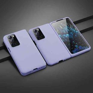 For OPPO Find N Skin Feel Oil Spray PC Phone Case(Purple)