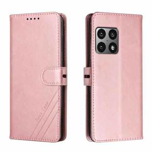 For OnePlus 10 Pro 5G Cow Texture Leather Phone Case(Rose Gold)