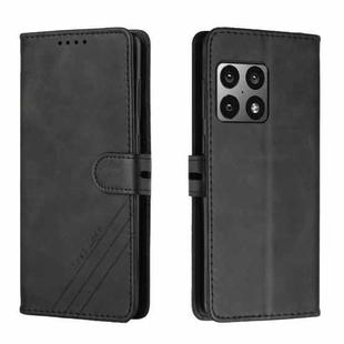 For OnePlus 10 Pro 5G Cow Texture Leather Phone Case(Black)
