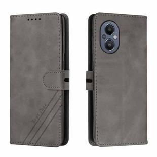 For OnePlus Nord N20 5G Cow Texture Leather Phone Case(Grey)