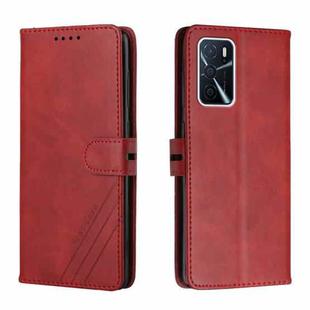 For OPPO A55 5G / A56 5G Cow Texture Leather Phone Case(Red)