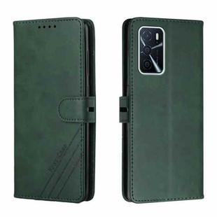 For OPPO A55 5G / A56 5G Cow Texture Leather Phone Case(Green)
