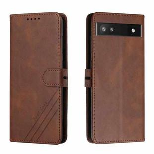 For Google Pixel 6a Cow Texture Leather Phone Case(Brown)