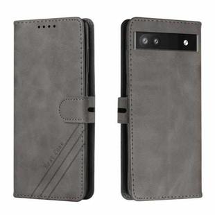 For Google Pixel 6a Cow Texture Leather Phone Case(Grey)