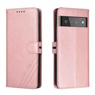 For Google Pixel 6 Pro Cow Texture Leather Phone Case(Rose Gold)