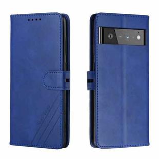 For Google Pixel 6 Pro Cow Texture Leather Phone Case(Blue)