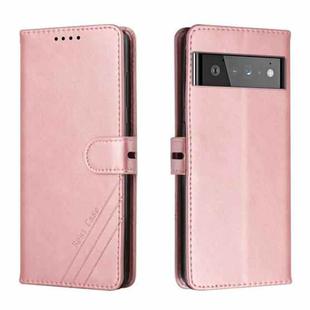 For Google Pixel 6 Cow Texture Leather Phone Case(Rose Gold)