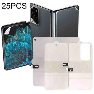 25 PCS Full Screen Protector Explosion-proof Hydrogel Film For OPPO Find N (Big Screen + Front Rear Film)