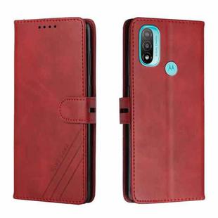 For Motorola Moto E20 Cow Texture Leather Phone Case(Red)