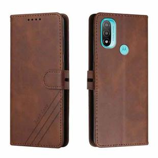 For Motorola Moto E20 Cow Texture Leather Phone Case(Brown)