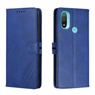 For Motorola Moto E20 Cow Texture Leather Phone Case(Blue)