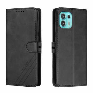 For Motorola Edge 20 Lite Cow Texture Leather Phone Case(Black)