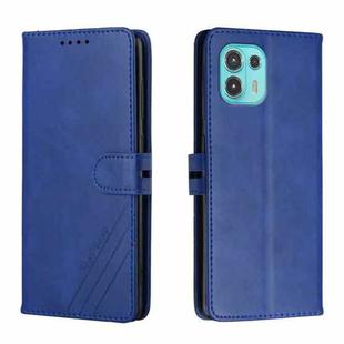 For Motorola Edge 20 Lite Cow Texture Leather Phone Case(Blue)