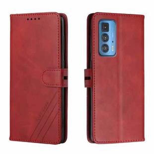 For Motorola Edge 20 Pro Cow Texture Leather Phone Case(Red)