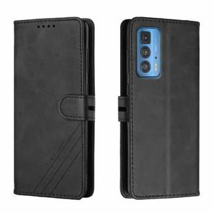 For Motorola Edge 20 Pro Cow Texture Leather Phone Case(Black)