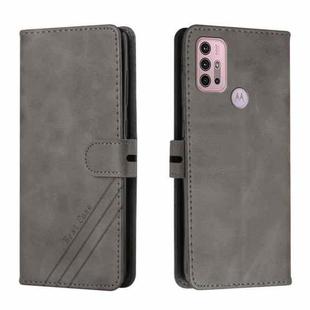 For Motorola Moto G Power 2022 Cow Texture Leather Phone Case(Grey)