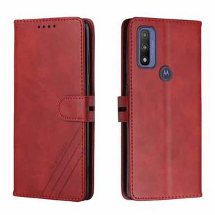 For Motorola Moto G Pure Cow Texture Leather Phone Case(Red)