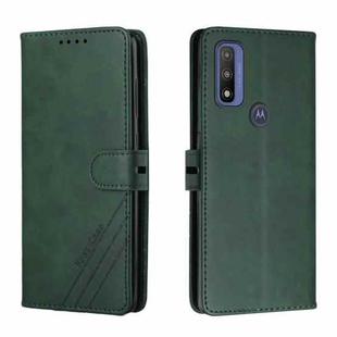 For Motorola Moto G Pure Cow Texture Leather Phone Case(Green)