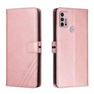 For Motorola Moto G31 / G41 Cow Texture Leather Phone Case(Rose Gold)