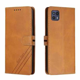 For Motorola Moto G50 5G Cow Texture Leather Phone Case(Yellow)