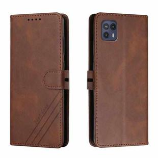 For Motorola Moto G50 5G Cow Texture Leather Phone Case(Brown)