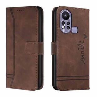 For Infinix Hot 11s Retro Skin Feel TPU + PU Leather Phone Case(Coffee)