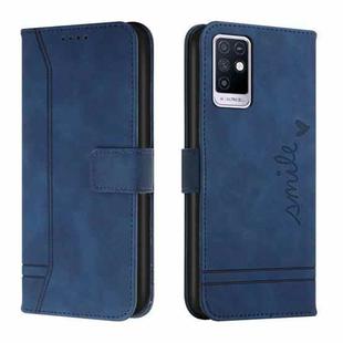 For Infinix Note 10 Retro Skin Feel TPU + PU Leather Phone Case(Blue)