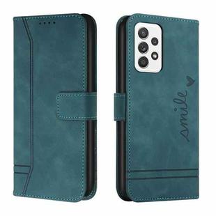 For Samsung Galaxy A33 5G Retro Skin Feel TPU + PU Leather Phone Case(Dark Green)