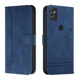 For ZTE Blade A7s 2020 Retro Skin Feel TPU + PU Leather Phone Case(Blue)