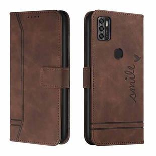 For ZTE Blade A7s 2020 Retro Skin Feel TPU + PU Leather Phone Case(Coffee)