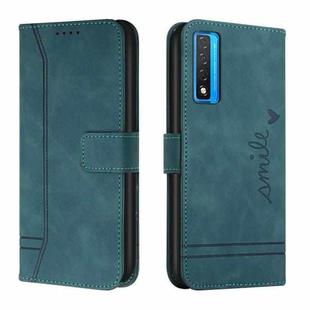 For TCL 20 5G Retro Skin Feel TPU + PU Leather Phone Case(Dark Green)