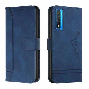 For TCL 20 5G Retro Skin Feel TPU + PU Leather Phone Case(Blue)