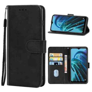 Leather Phone Case For TCL 30 XE 5G(Black)