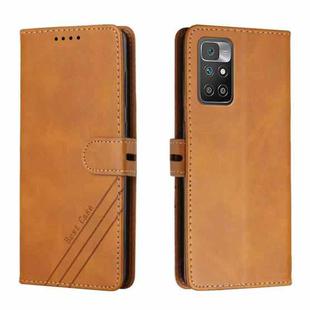 For Xiaomi Redmi 10 Cow Texture Leather Phone Case(Yellow)