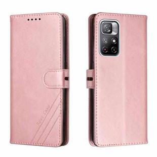 For Xiaomi Redmi Note 11 5G Cow Texture Leather Phone Case(Rose Gold)