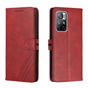 For Xiaomi Redmi Note 11 5G Cow Texture Leather Phone Case(Red)