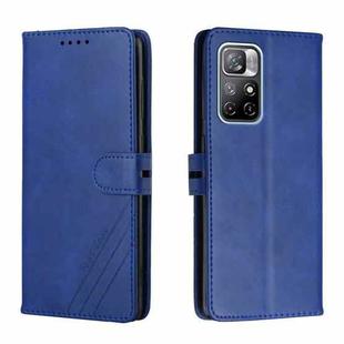 For Xiaomi Redmi Note 11 5G Cow Texture Leather Phone Case(Blue)