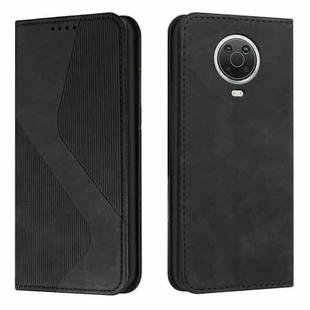 For Nokia G10 / G20 / G30 Skin Feel Magnetic S-type Leather Phone Case(Black)