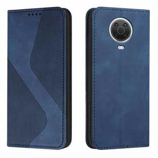 For Nokia G10 / G20 / G30 Skin Feel Magnetic S-type Leather Phone Case(Blue)